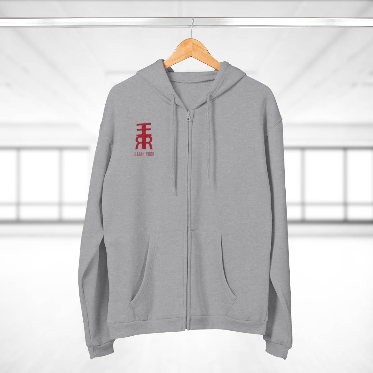 Unisex Hooded Zip Sweatshirt - Image 4